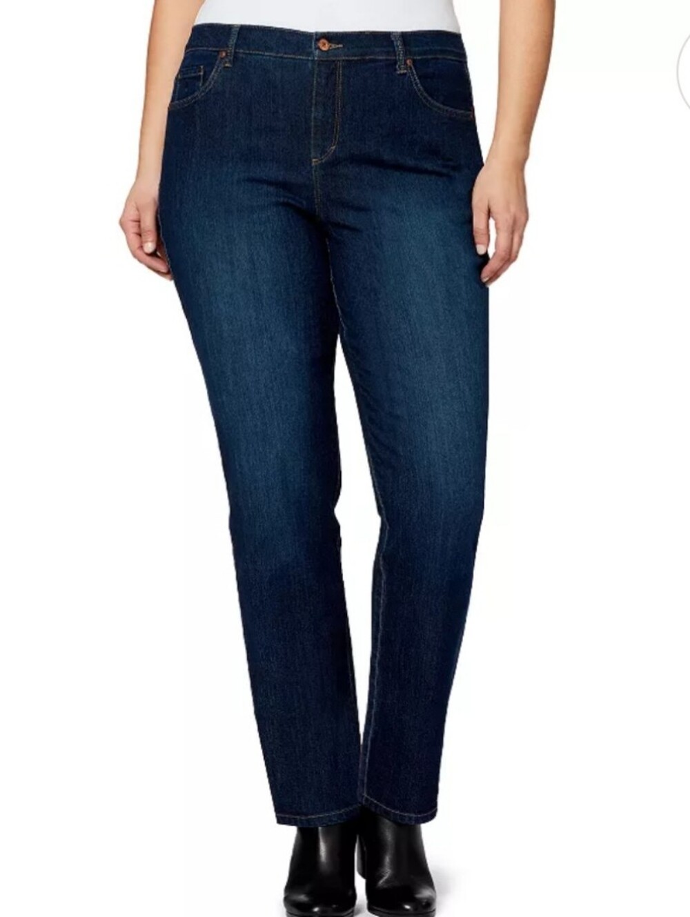 Gloria Vanderbilt Amanda High-Rise Dark Indigo Jeans..Plus Size 18W NWT